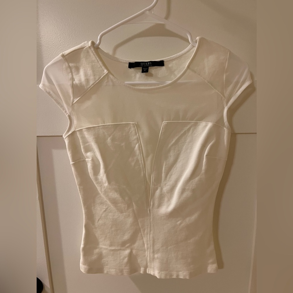Guess Los Angeles Top White - XS used